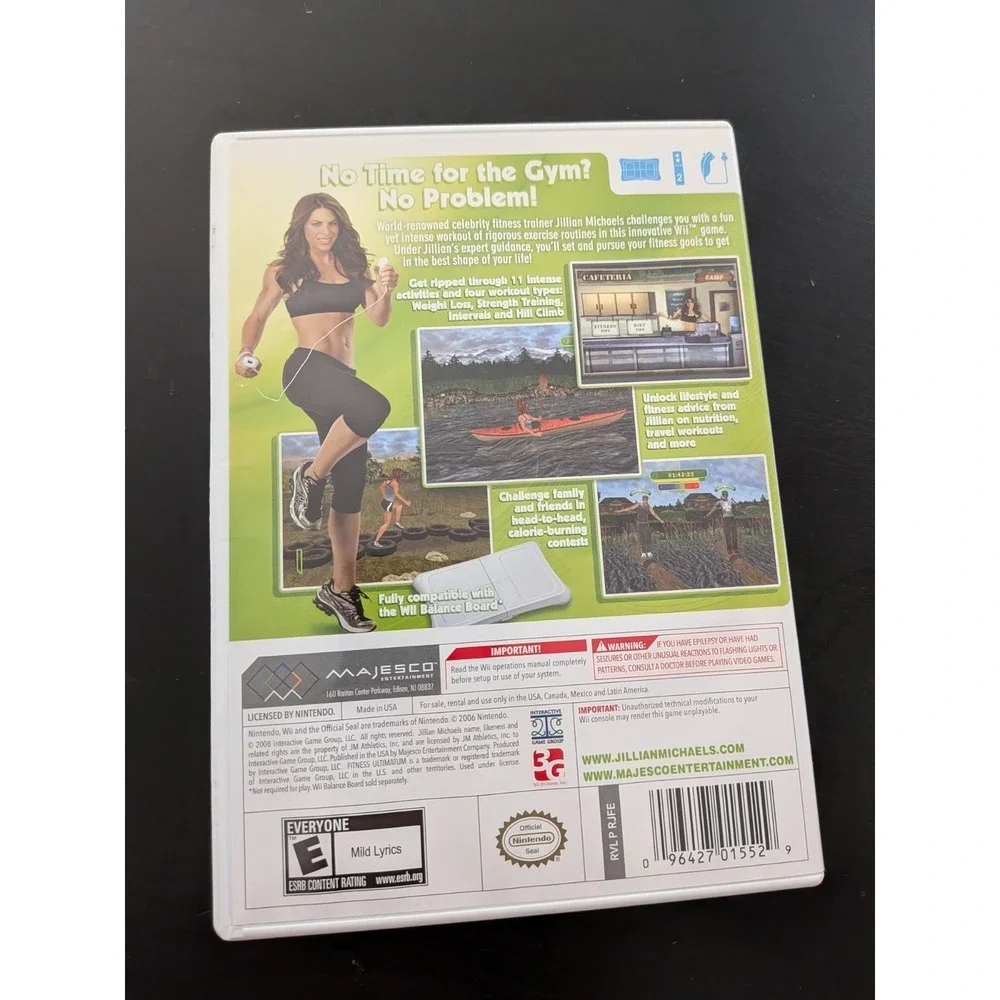 Jillian Michaels‎ Fitness Ultimatum 2009 - Nintendo  Wii Game CIB Complete